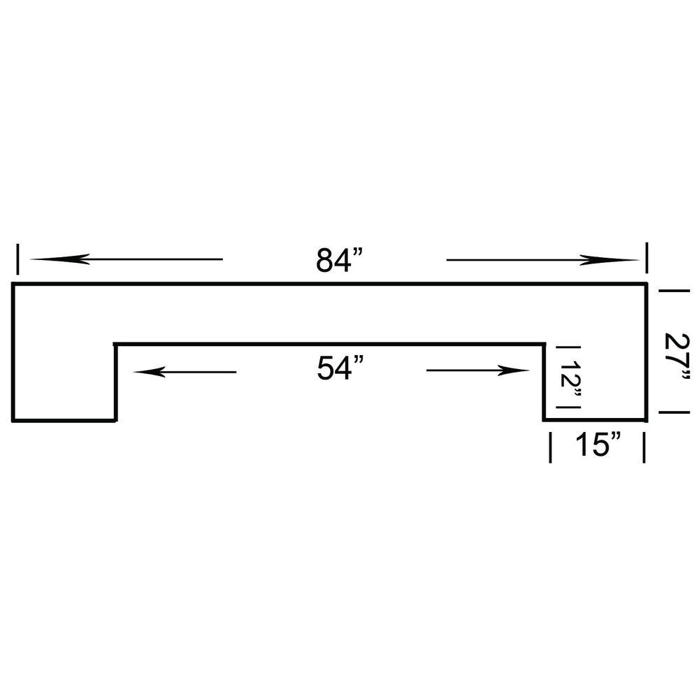 RAM Game Room 84" Bar - Black - Game Room Shop