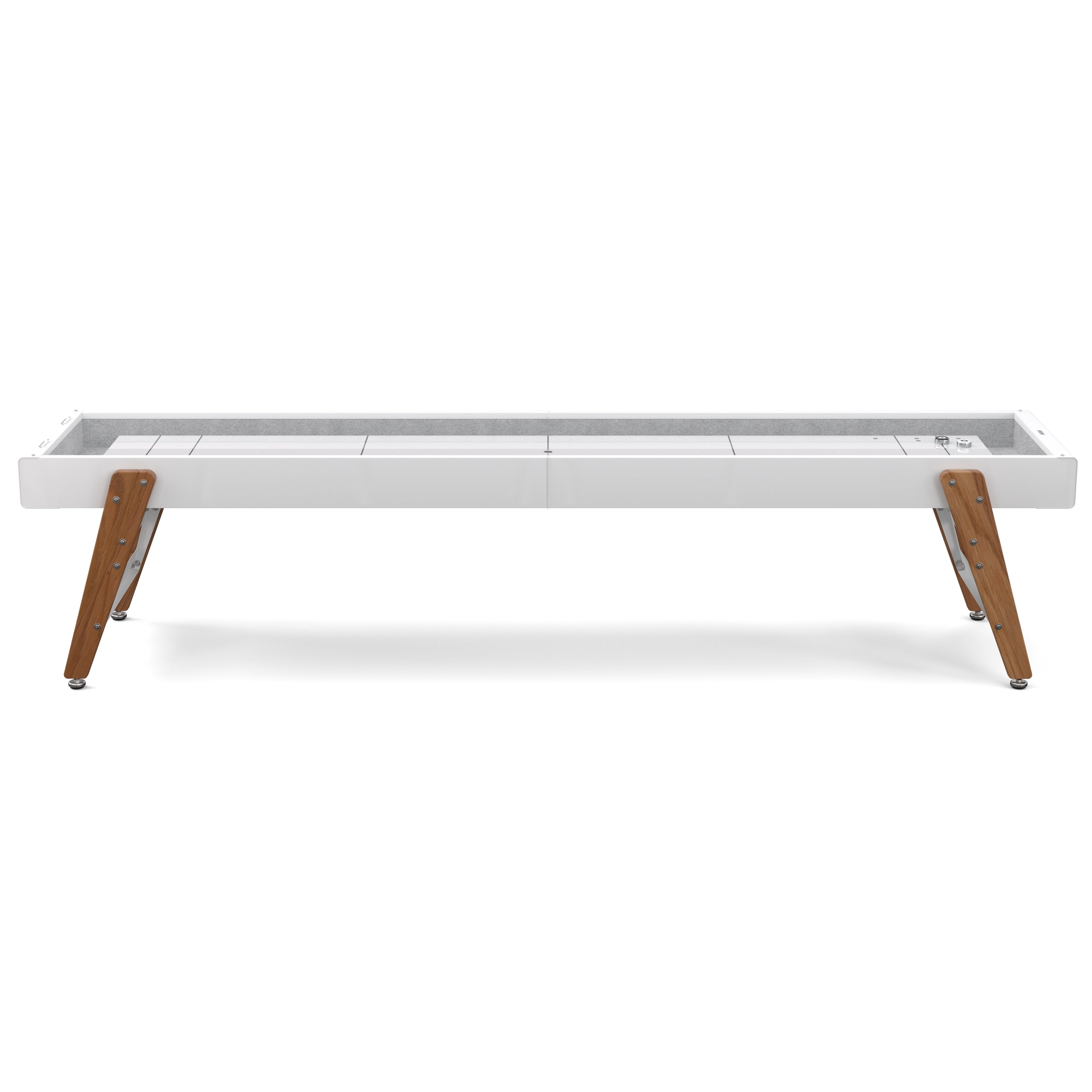 RS Barcelona Track Shuffleboard Table-Foosball Table-RS Barcelona-White-9ft Length-Game Room Shop