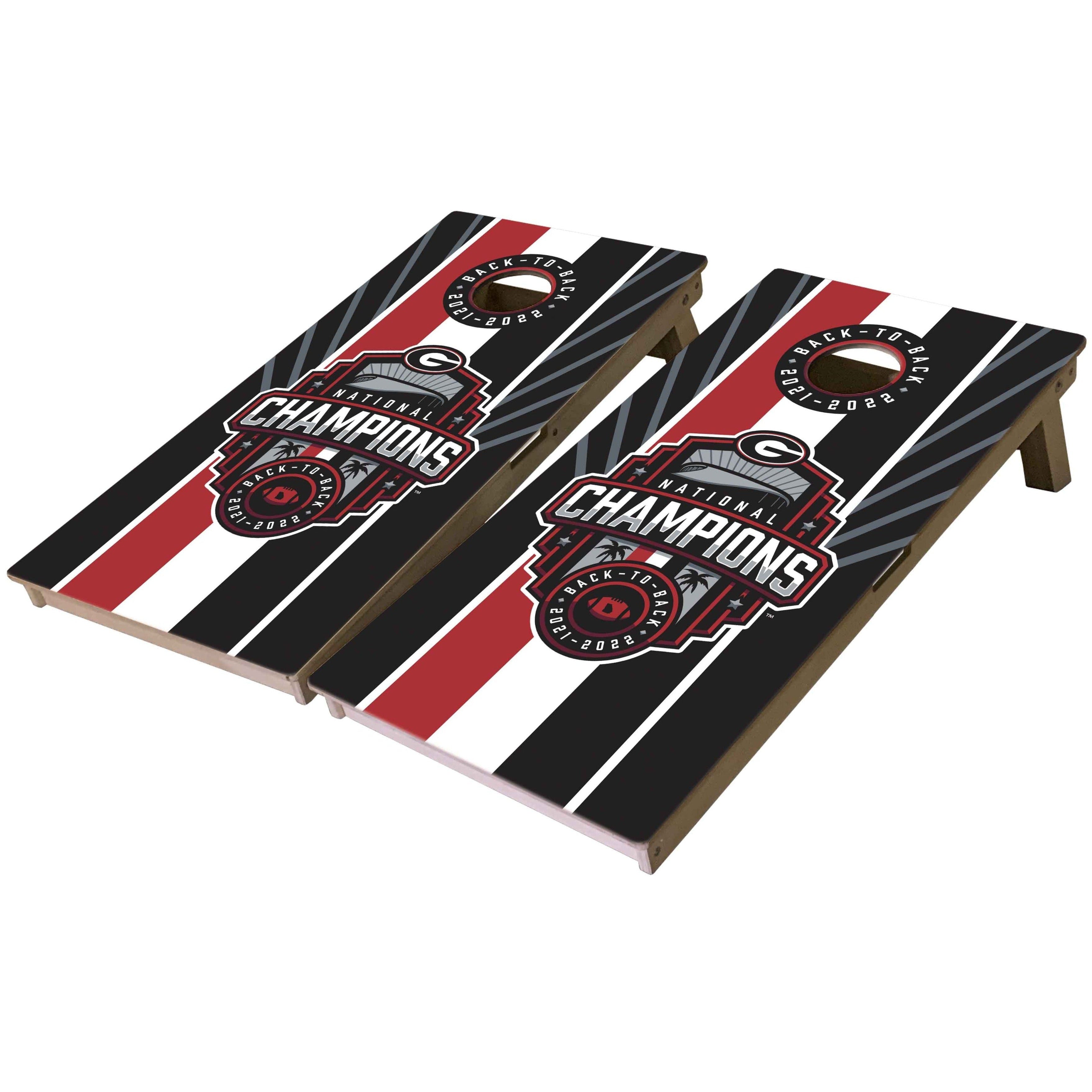 University of Georgia National Championship Cornhole Boards-Cornhole-WGC-Standard Series-Style 6-Game Room Shop