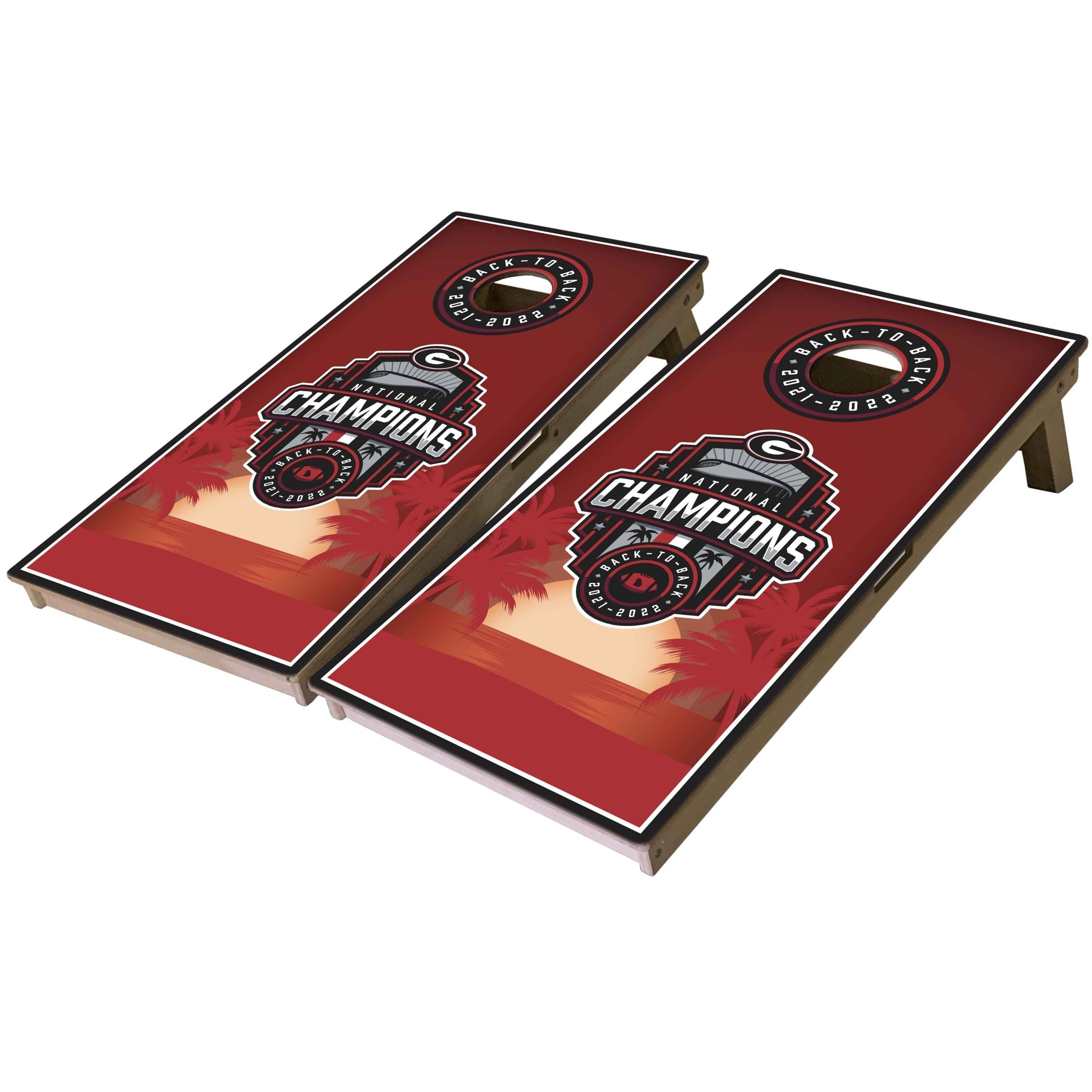 University of Georgia National Championship Cornhole Boards-Cornhole-WGC-Standard Series-Style 8-Game Room Shop