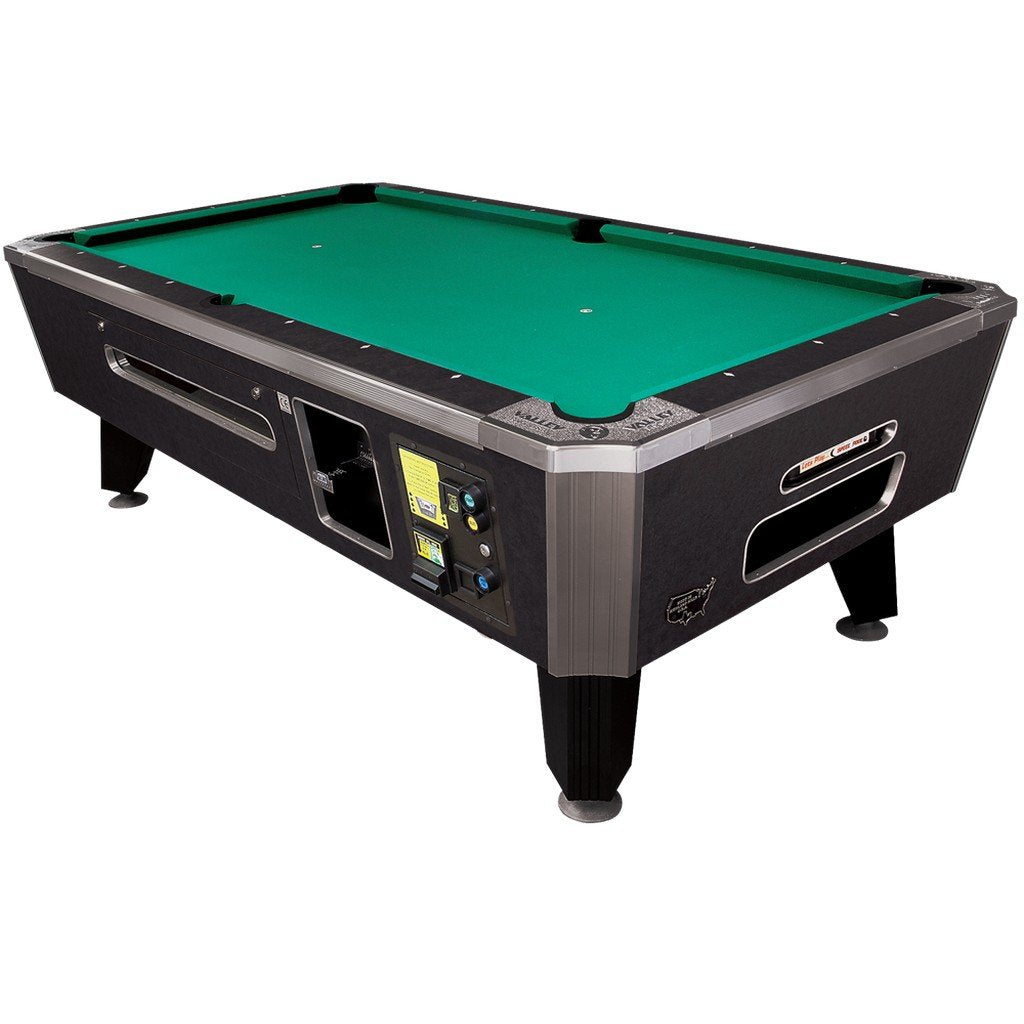 Valley Panther Black Cat 101" Pool Table Coin Operated - Game Room Shop