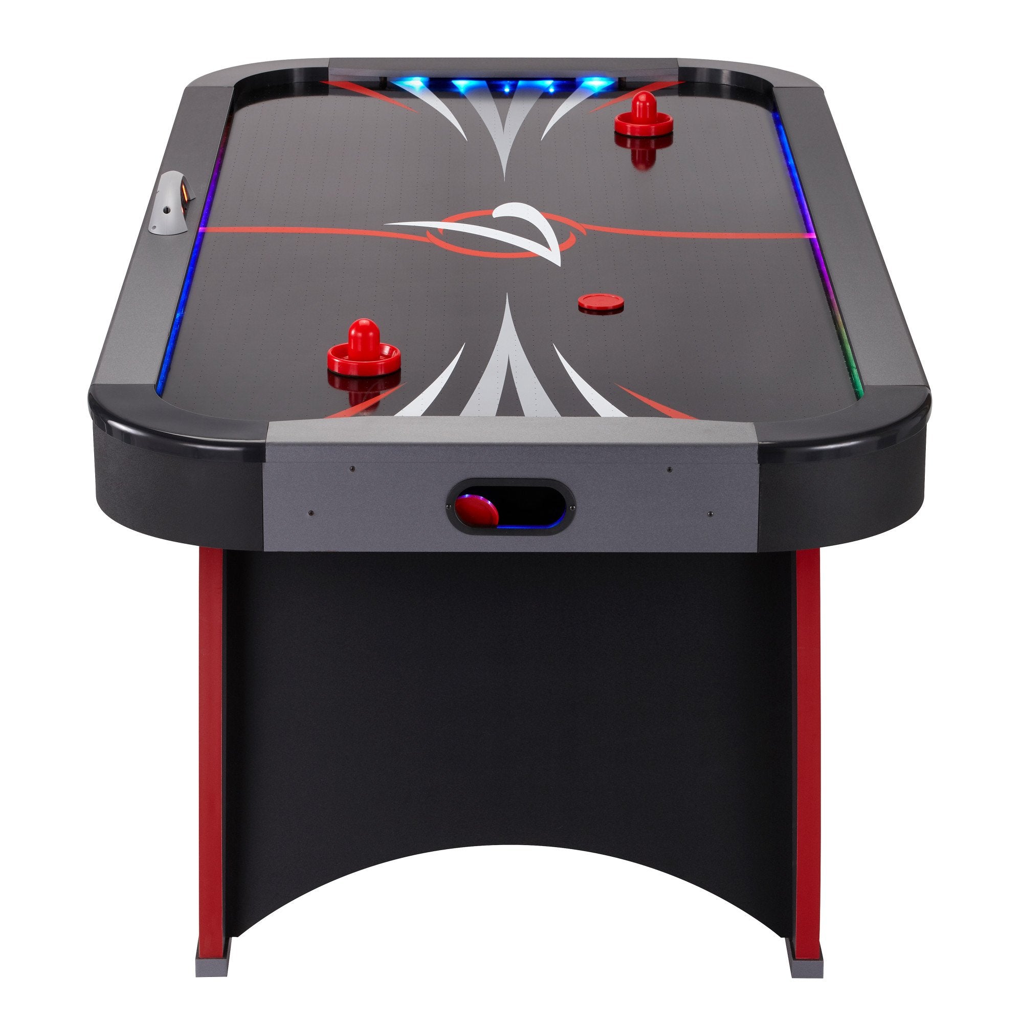 Fat Cat Volt LED Light-Up Grey 7 FT Air Hockey Table - Game Room Shop