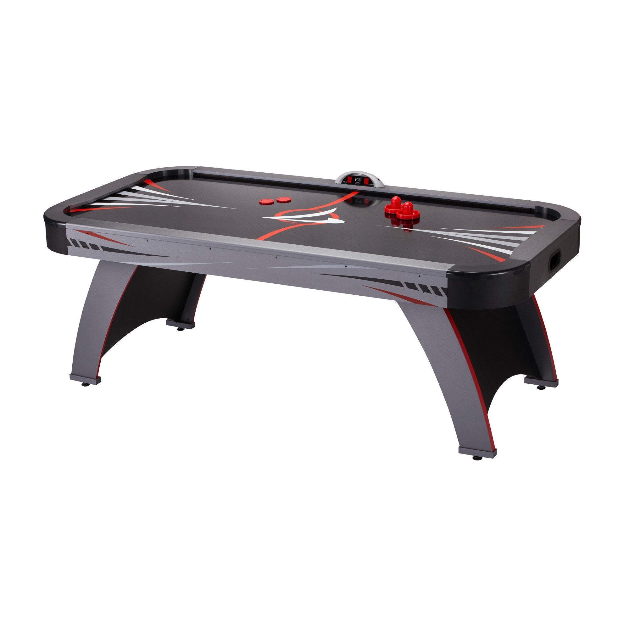 Fat Cat Volt LED Light-Up Grey 7 FT Air Hockey Table - Game Room Shop