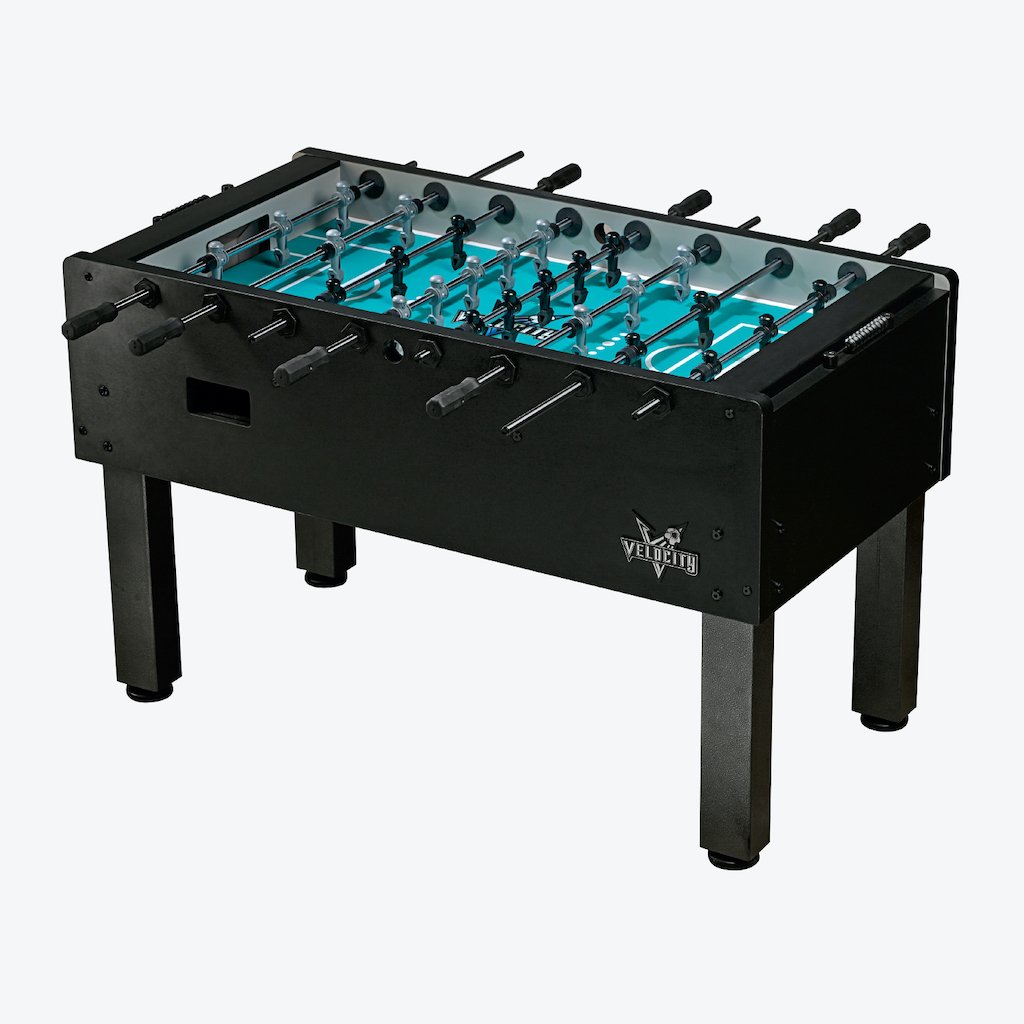 HJ Scott Velocity Foosball Table Black VF5100 - Game Room Shop