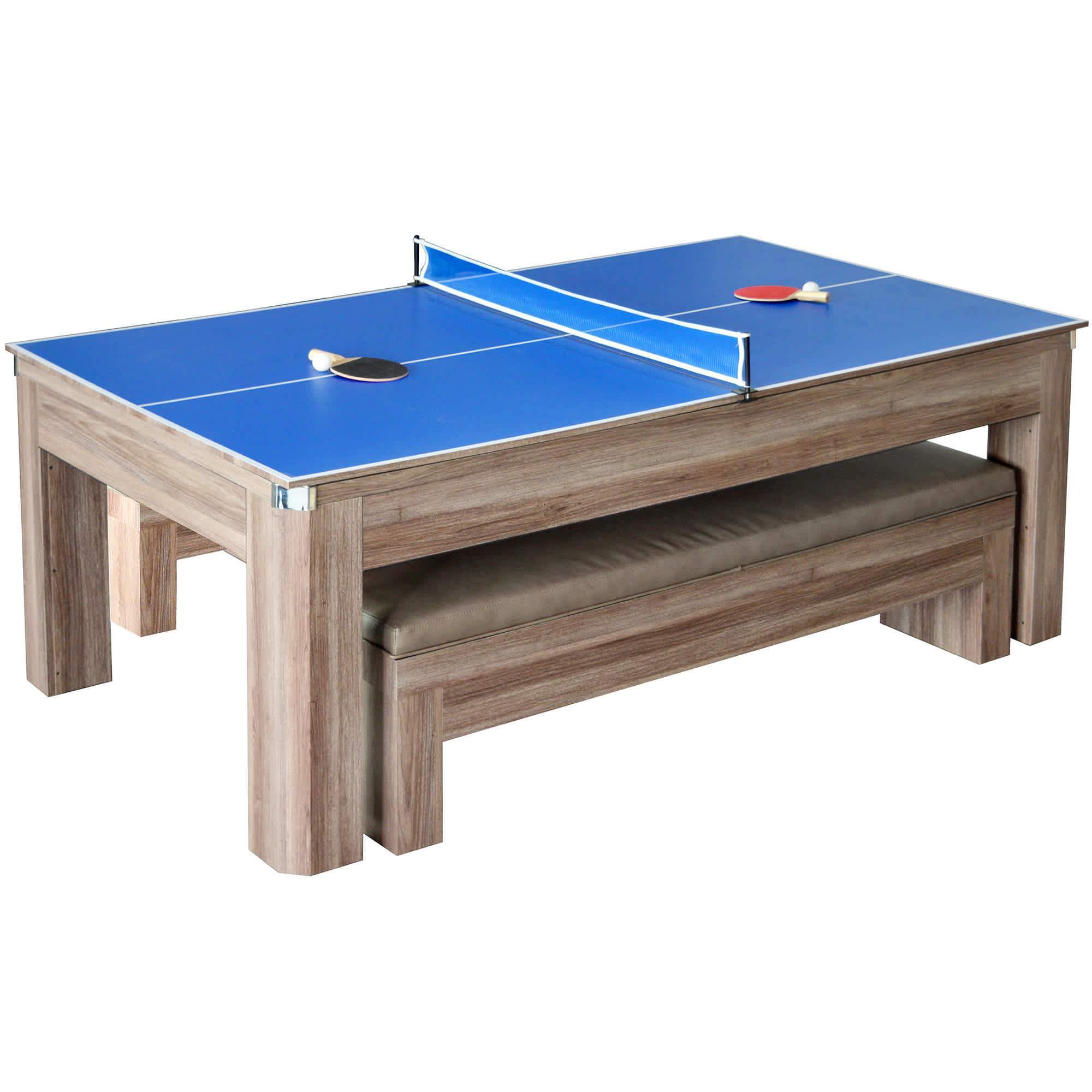 Hathaway Carmelli Newport 7-ft Pool Table Combo Set with Benches-Multi-Game Tables-Hathaway Games-Game Room Shop