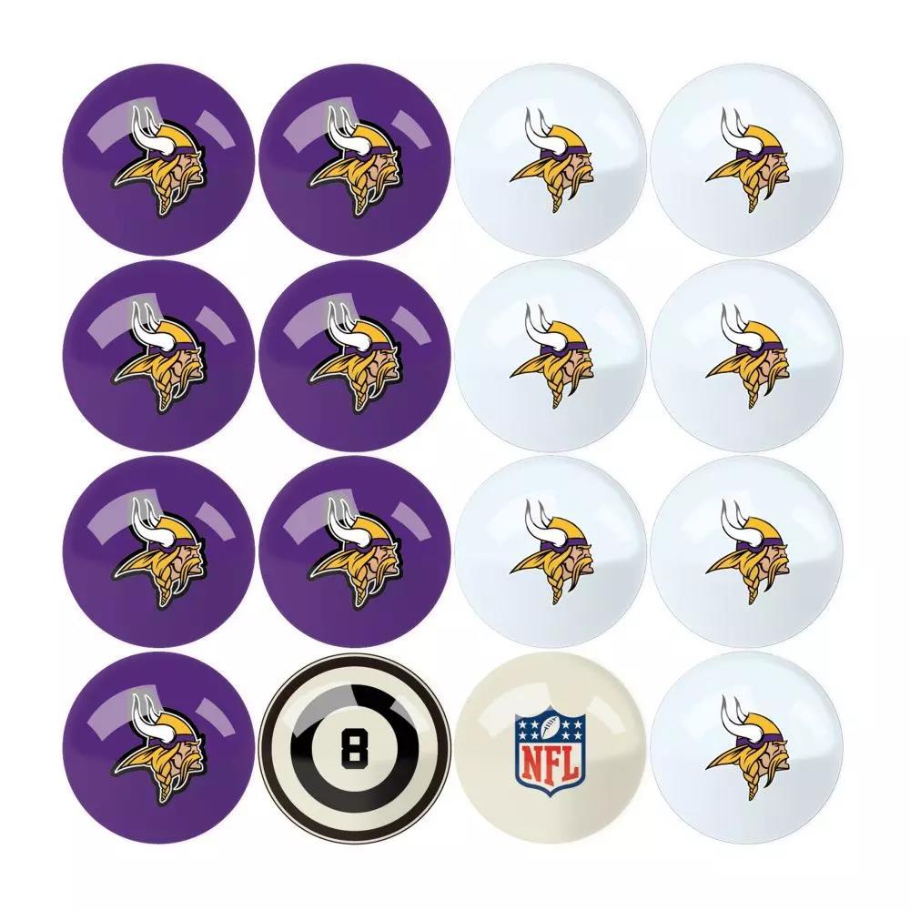 Imperial Minnesota Vikings Billiard Balls With Numbers – Pro Pool Store