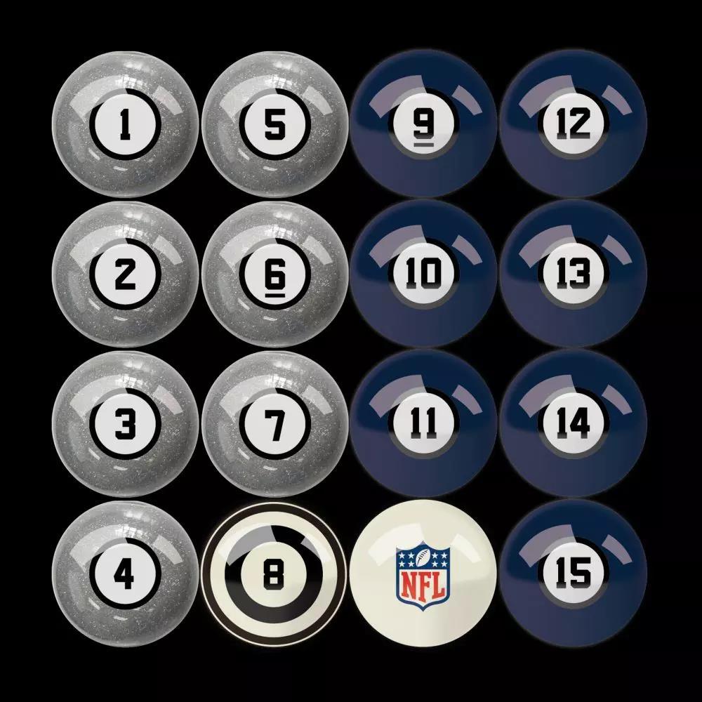 New England Patriots Billiard Balls With Numbers For Sale