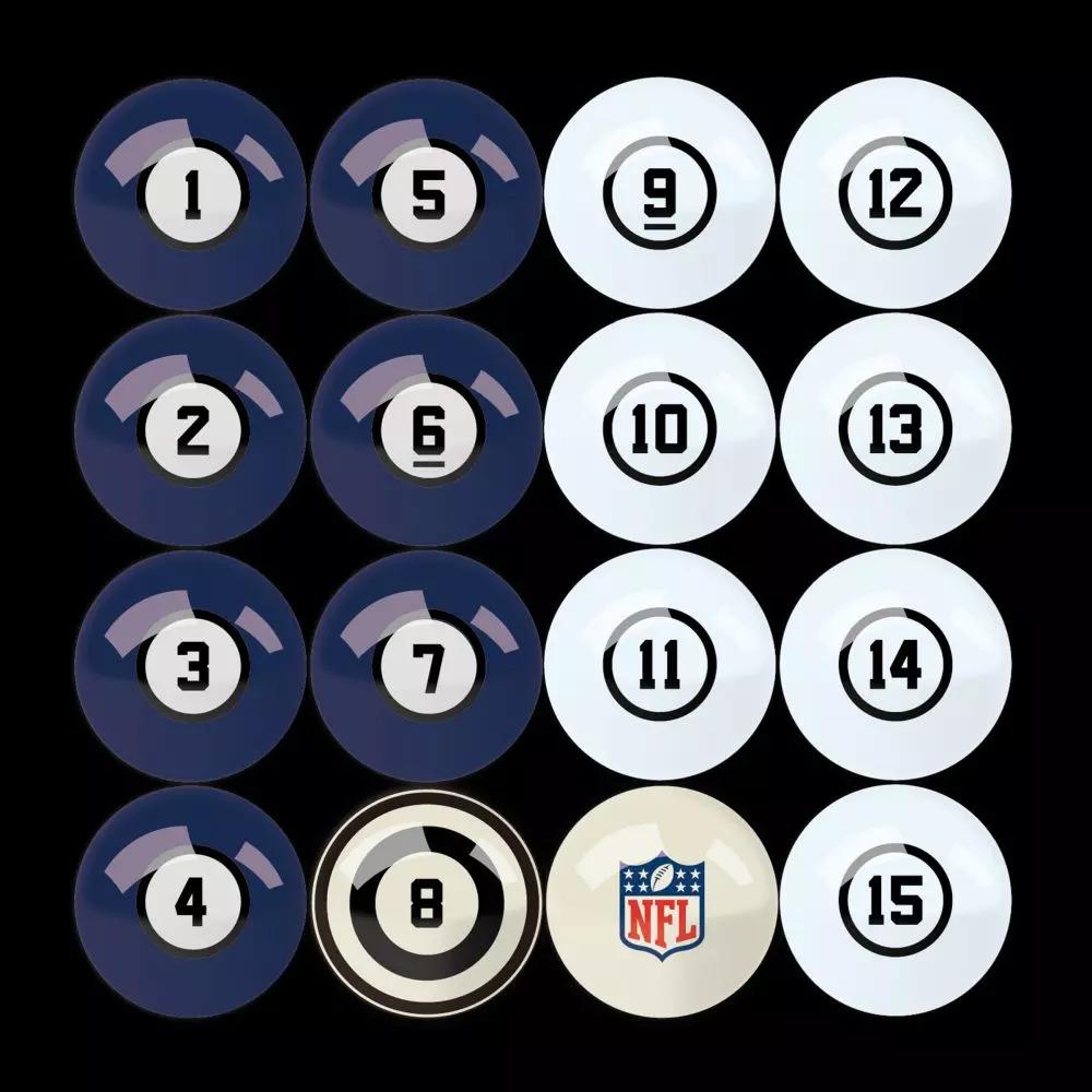 Imperial New York Giants Billiard Ball Set with Numbers