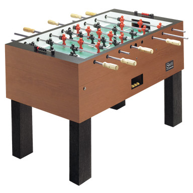 Shelti PRO FOOS III Cherry Foosball Table with 3-Man Goalie-Foosball Table-Shelti-Game Room Shop