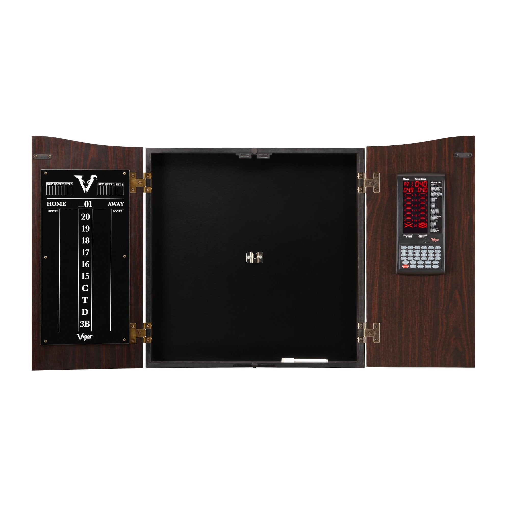 Viper Vault Deluxe Dartboard Cabinet with Integrated Pro Score - Game Room Shop